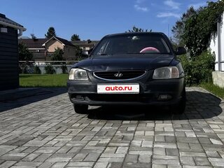 2008 Hyundai Accent ТагАЗ II, чёрный, 380000 рублей, вид 1