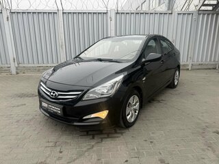 2014 Hyundai Solaris I Рестайлинг, чёрный, 1095000 рублей, вид 1