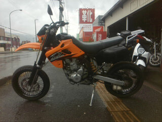 2003 Kawasaki D-tracker 250, оранжевый, 235000 рублей, вид 2