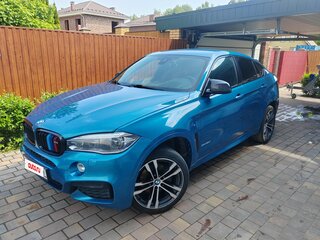 2018 BMW X6 30d II (F16), голубой, 3750000 рублей, вид 1