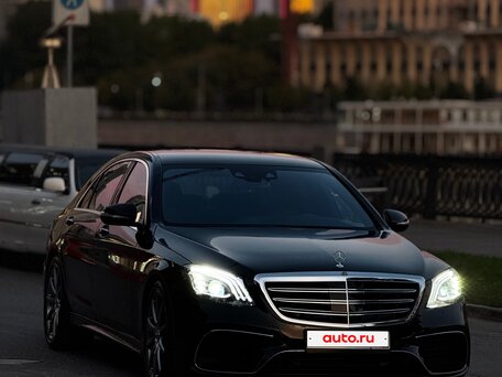 2014 Mercedes-Benz S-Класс 500 Long VI (W222, C217), чёрный, вид 3