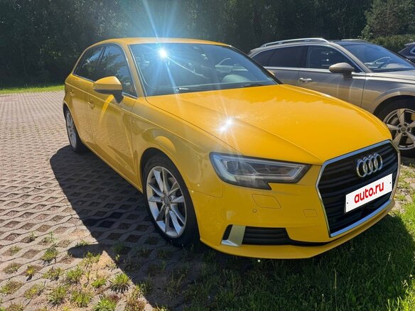 2017 Audi A3 III (8V) Рестайлинг, жёлтый, 1555555 рублей
