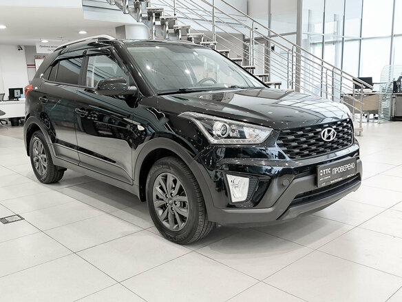 2021 Hyundai Creta I Рестайлинг, чёрный, 2030000 рублей - вид 2