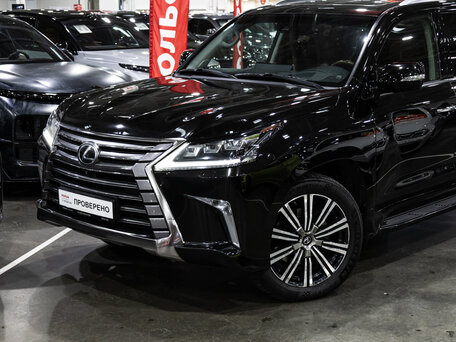 2016 Lexus LX 570 III Рестайлинг 2, чёрный, 7099700 рублей, вид 2