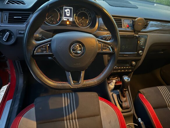 2018 Skoda Rapid I Рестайлинг, красный, 1100000 рублей - вид 8