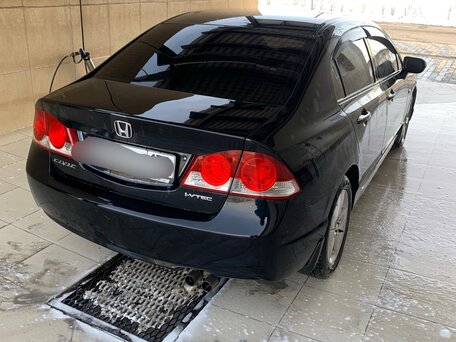2007 Honda Civic VIII, чёрный, вид 4