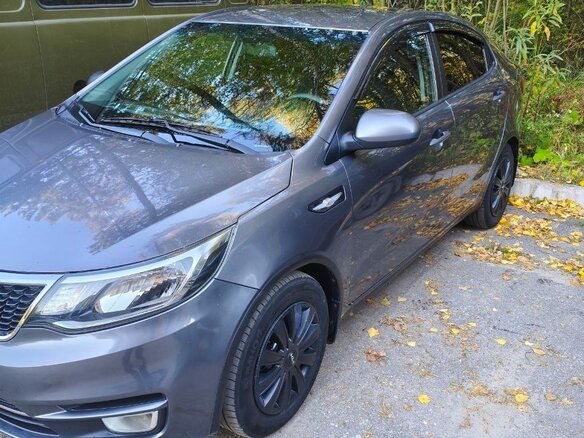 2016 Kia Rio III Рестайлинг, серый - вид 5