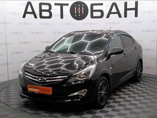 2015 Hyundai Solaris I Рестайлинг, чёрный, 915000 рублей, вид 1