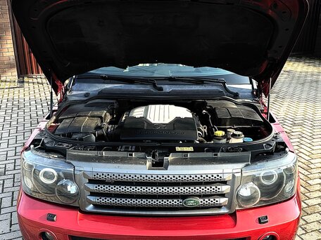 2007 Land Rover Range Rover Sport Supercharged I, красный, 1100000 рублей, вид 5