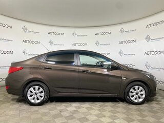 2016 Hyundai Solaris I Рестайлинг, коричневый, 1049900 рублей, вид 4