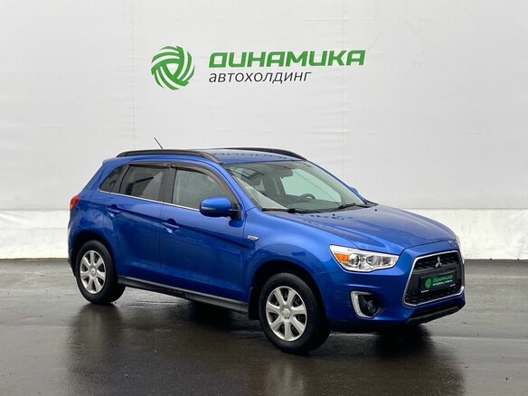 2014 Mitsubishi ASX I Рестайлинг, синий, 990000 рублей - вид 2