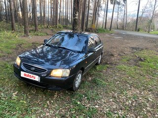 2006 Hyundai Accent ТагАЗ II, чёрный, 225000 рублей, вид 2