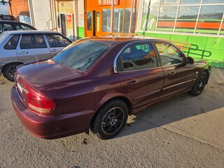 2007 Hyundai Sonata ТагАЗ IV (EF) Рестайлинг, красный, 385000 рублей, вид 4