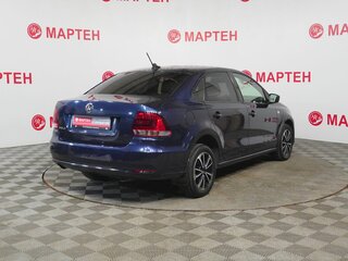 2017 Volkswagen Polo V Рестайлинг, синий, 850000 рублей, вид 5
