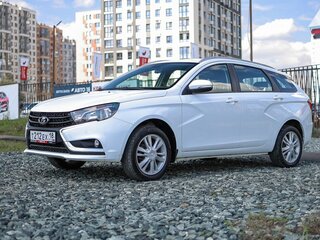 2019 Lada (ВАЗ) Vesta SW I, белый, 990000 рублей, вид 2