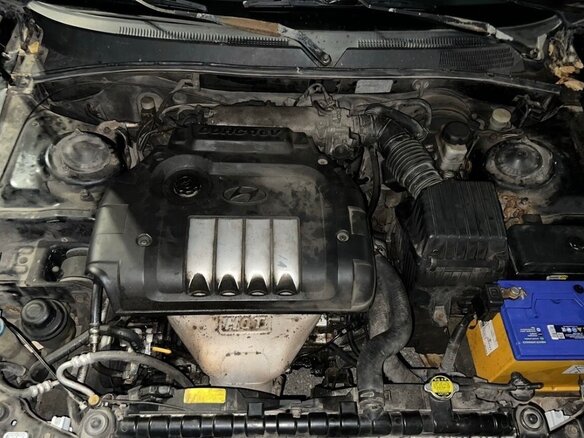 2004 Hyundai Sonata ТагАЗ IV (EF) Рестайлинг, чёрный, 135000 рублей - вид 4