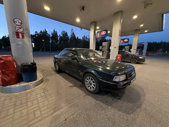 1992 Audi 80 V (B4), зелёный - вид 1