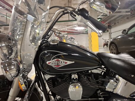 2010 Harley-Davidson Heritage Classic, чёрный, 1300000 рублей, вид 3