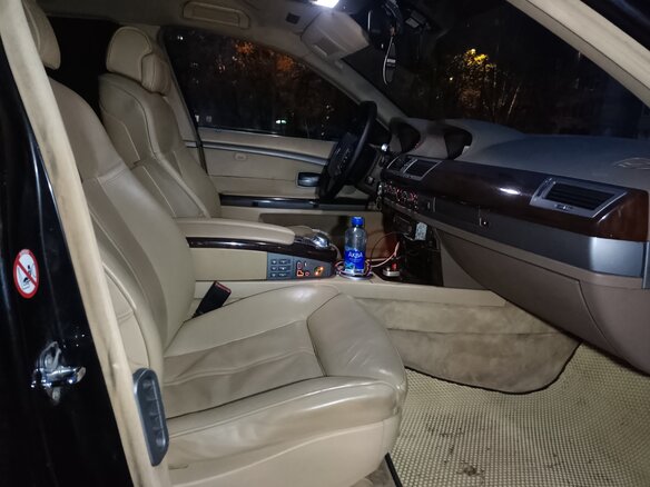 2004 BMW 7 серии 730d IV (E65/E66), чёрный, 780000 рублей - вид 8