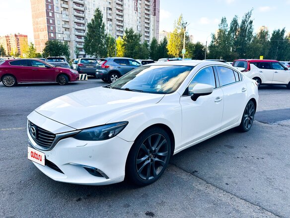 2016 Mazda 6 III (GJ) Рестайлинг, белый, 1380000 рублей