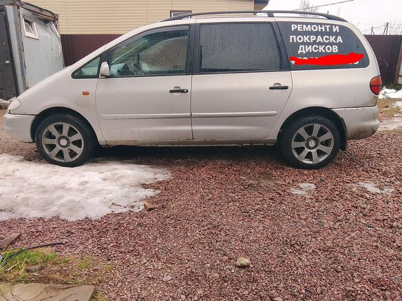 1999 Volkswagen Sharan I, серебристый, 300000 рублей - вид 4