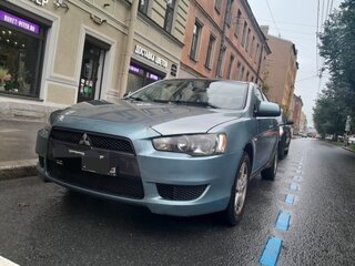 2007 Mitsubishi Lancer X, голубой, 450000 рублей, вид 3