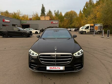 2020 Mercedes-Benz S-Класс 450 Long 4MATIC VII (W223), чёрный, 7400000 рублей, вид 3