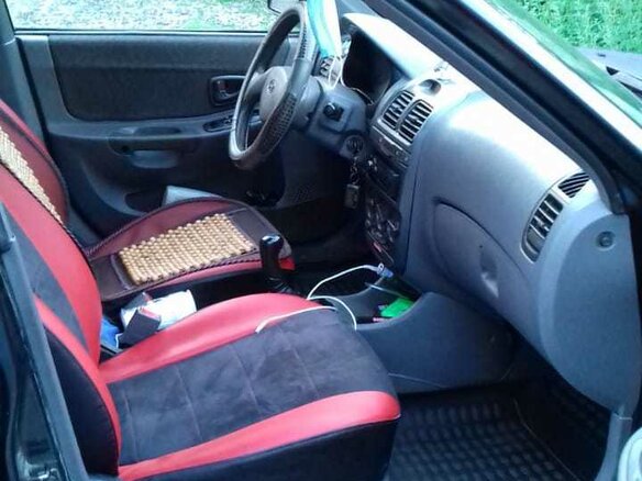 2005 Hyundai Accent ТагАЗ II, чёрный - вид 4