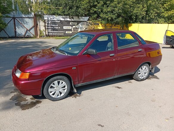 2005 Lada (ВАЗ) 2110, красный, 160000 рублей - вид 3