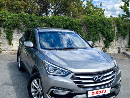 2016 Hyundai Santa Fe III Рестайлинг, серебристый, 2200000 рублей, вид 2