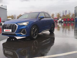 2021 Audi Q3 35 TFSI II (F3), синий, 3400000 рублей, вид 2