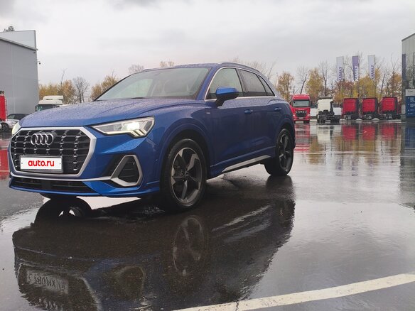 2021 Audi Q3 35 TFSI II (F3), синий, 3400000 рублей - вид 1
