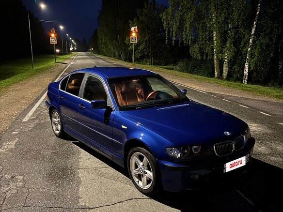 2003 BMW 3 серии 320i IV (E46) Рестайлинг, синий, 850000 рублей - вид 1