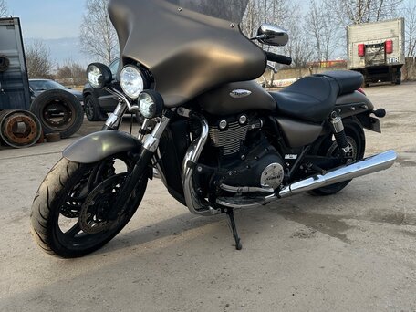 2015 Triumph Thunderbird Storm, серый, 1100000 рублей, вид 5