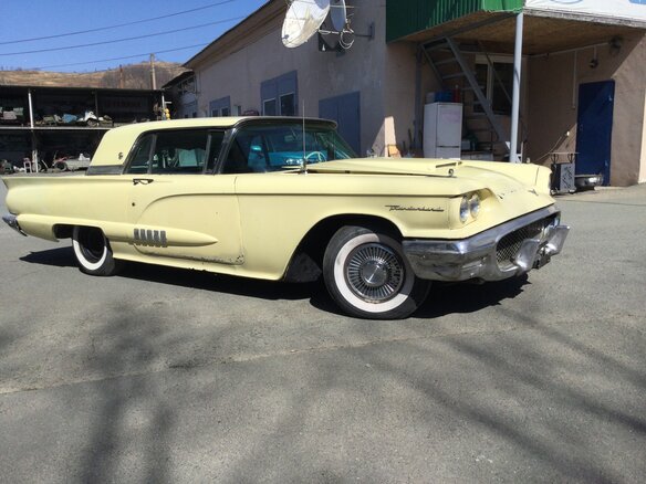 1957 Ford Thunderbird I, жёлтый - вид 4