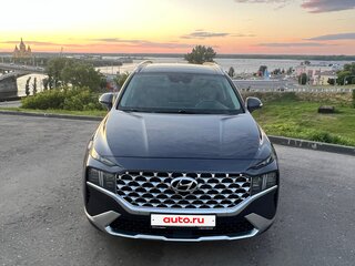 2021 Hyundai Santa Fe IV Рестайлинг, синий, 4500000 рублей, вид 3