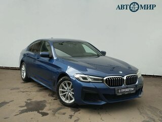 2020 BMW 5 серии 520d xDrive VII (G30/G31/G38) Рестайлинг, синий, 3999000 рублей, вид 3