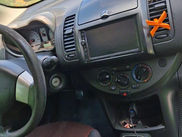 2008 Nissan Note I Рестайлинг, чёрный, 420000 рублей - вид 5