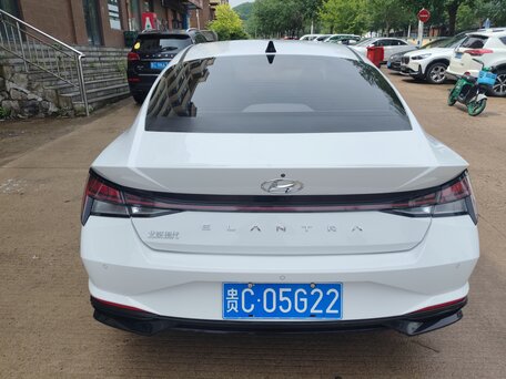 2021 Hyundai Elantra VII (CN7), белый, 1600000 рублей, вид 5
