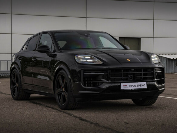 2025 Porsche Cayenne S E-Hybrid Coupé III Рестайлинг, чёрный - вид 2
