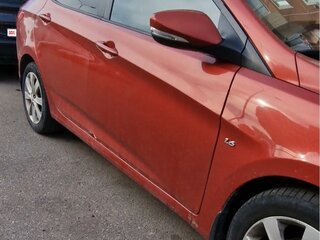 2012 Hyundai Solaris I, красный, 665000 рублей, вид 4