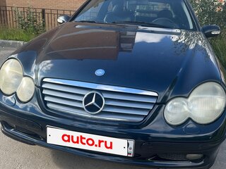 2002 Mercedes-Benz C-Класс 200 II (W203), синий, 450000 рублей, вид 1