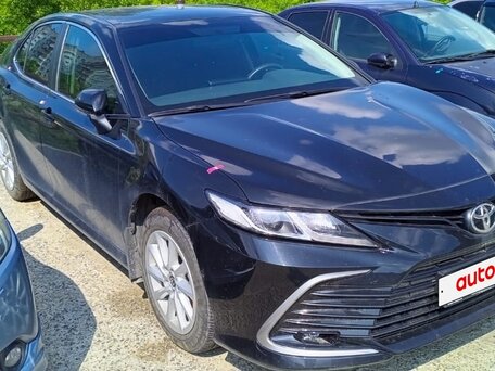 2021 Toyota Camry VIII (XV70) Рестайлинг, чёрный, 2626800 рублей, вид 2