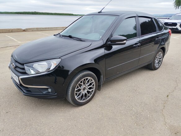 2022 Lada (ВАЗ) Granta I Рестайлинг, чёрный - вид 1