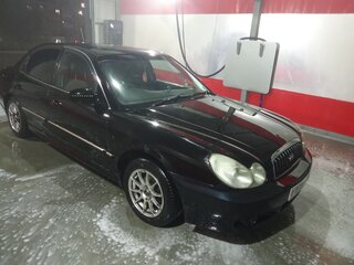 2002 Hyundai Sonata IV (EF) Рестайлинг, чёрный, 370000 рублей, вид 2