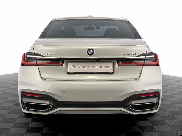 2021 BMW 7 серии 730d xDrive VI (G11/G12) Рестайлинг, белый, 6900000 рублей - вид 5