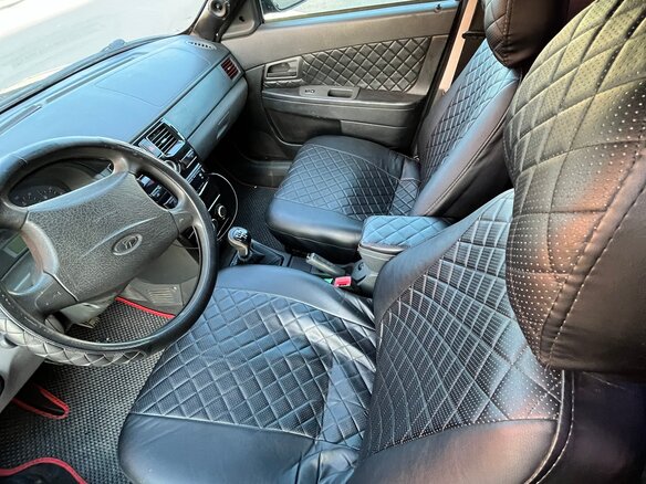 2007 Lada (ВАЗ) Priora I, чёрный, 180000 рублей - вид 5
