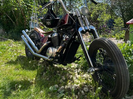 1995 Honda Shadow 600, пурпурный, 424524 рублей, вид 4