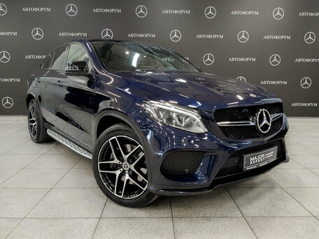 2018 Mercedes-Benz GLE Coupe 400 I (C292), синий, 4390000 рублей, вид 3