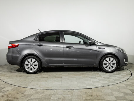 2012 Kia Rio 4-speed III, серый, 699585 рублей, вид 4